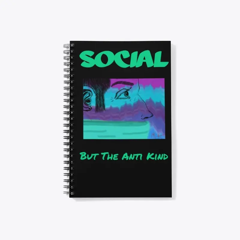 Anti Social Teal design