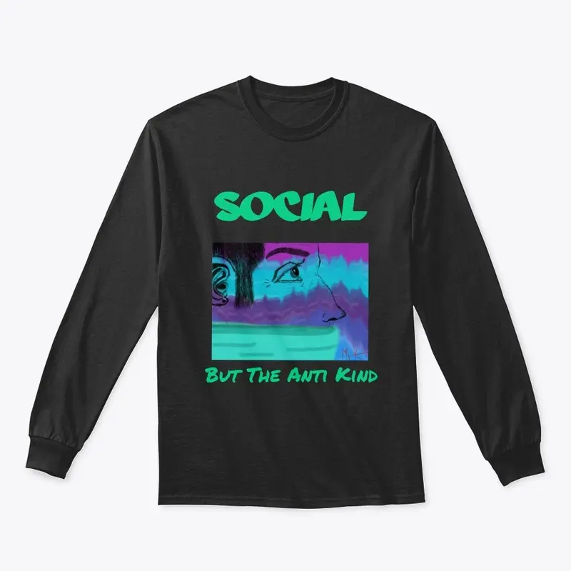 Anti Social Teal design