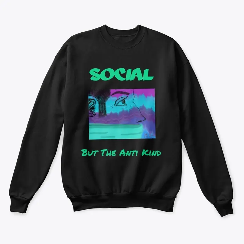 Anti Social Teal design